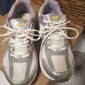 Avia White and Silver Sneakers